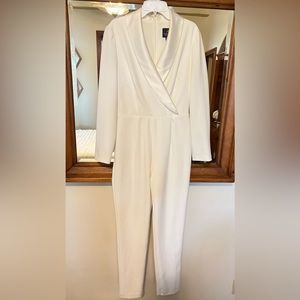 Adrianna Papell White Jumpsuit